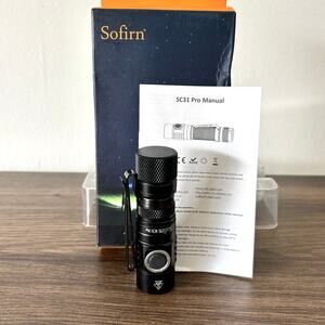 Sofirn SC31 Pro Short - 2000lm 200m Tactical EDC Flashlight - Black